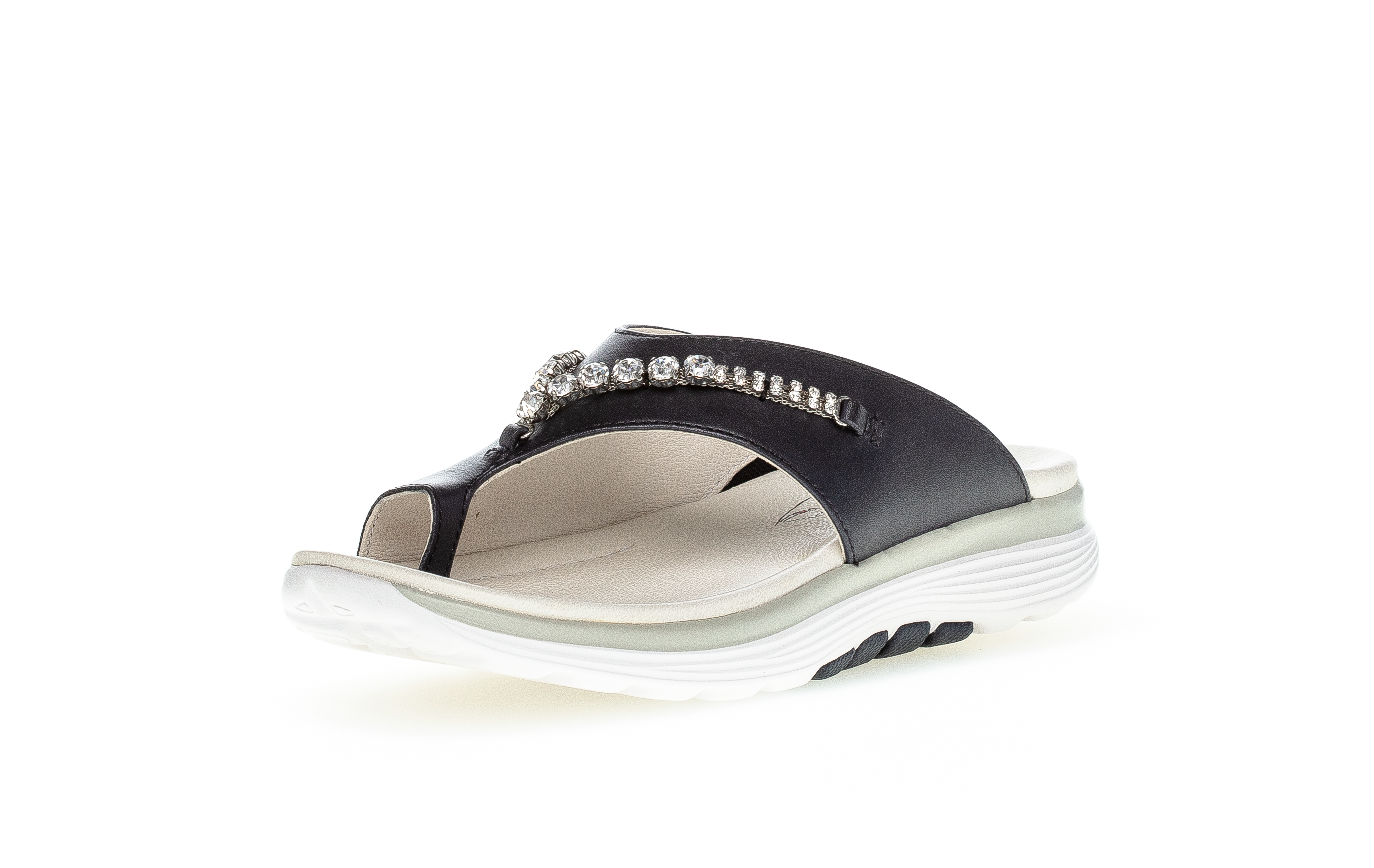 Gemaakt van Belachelijk medeklinker Gabor 26.812.56 Rollingsoft Midnight Blue/Navy Stones Sandals – The Shoe  Parlour