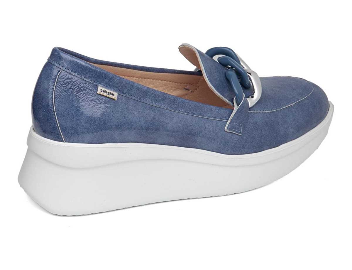 Callaghan 30019 Blue Hanna Slip On Shoes with Chain