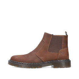 Rieker 31650-23 Brown Nubuck Chelsea Boots