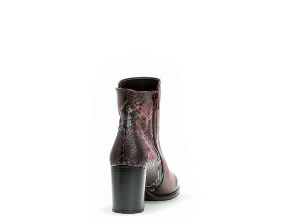 Gabor 35.560.25 Wine Snake Ankle Boots