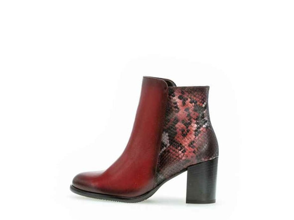 Gabor 35.560.25 Wine Snake Ankle Boots