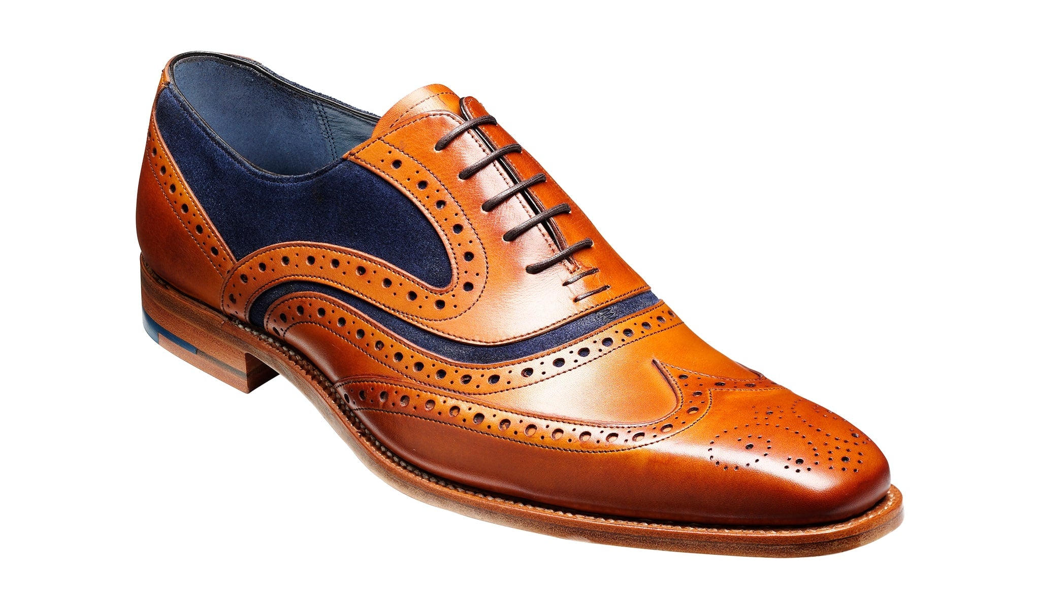 Mens navy brogue outlet shoes