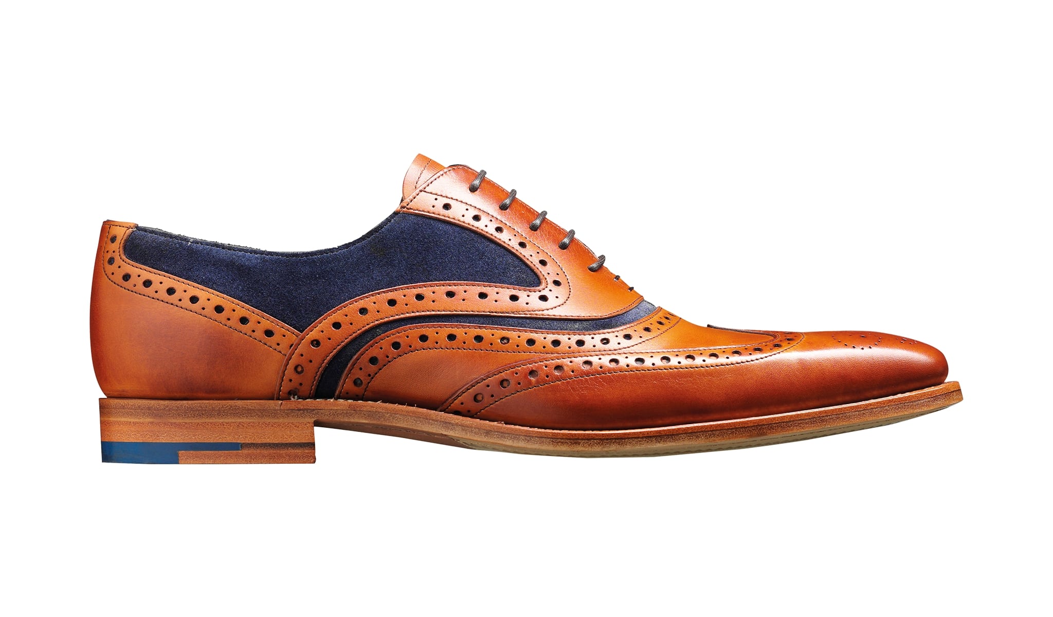 Mens navy clearance brogue shoes