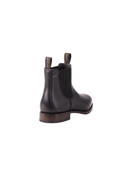 Dubarry 3986-01 Kerry Black GoreTex Chelsea Boots with Leather Sole