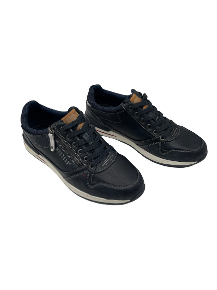 Mustang 4154-313-820 Navy Trainers with Zip