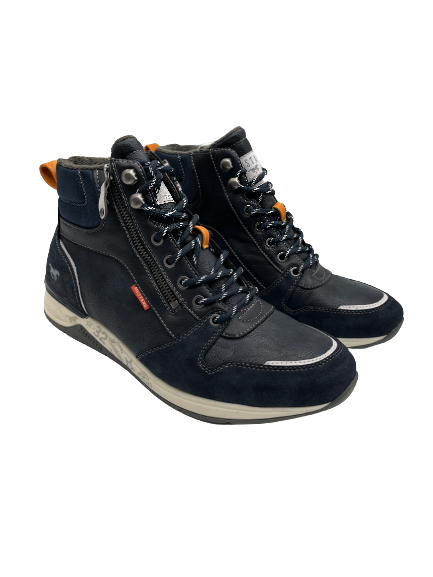 Mustang 4183-501-820 Navy Lace Up Ankle Boots