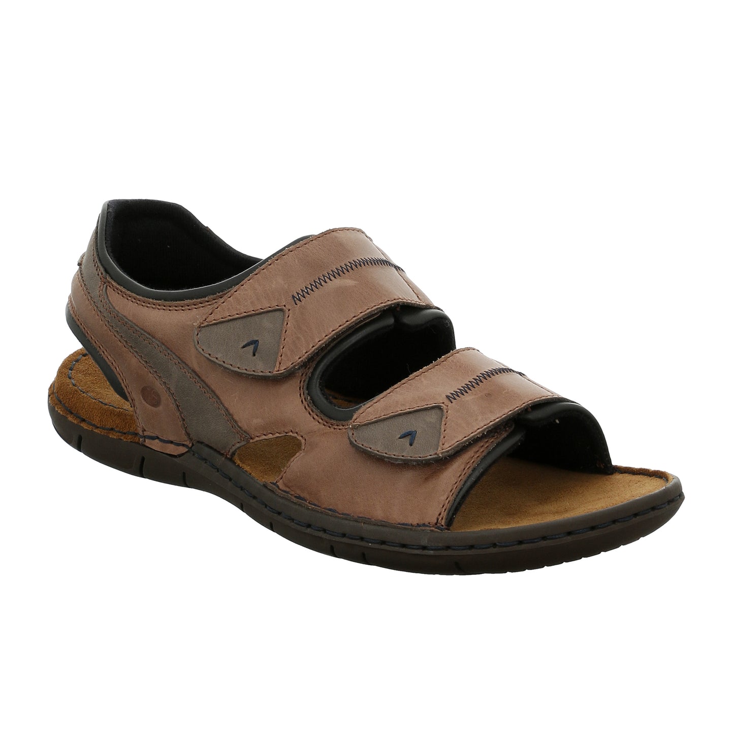 Josef Seibel 43204-946-306 Paul 04 Brown Combi Velcro Sandals
