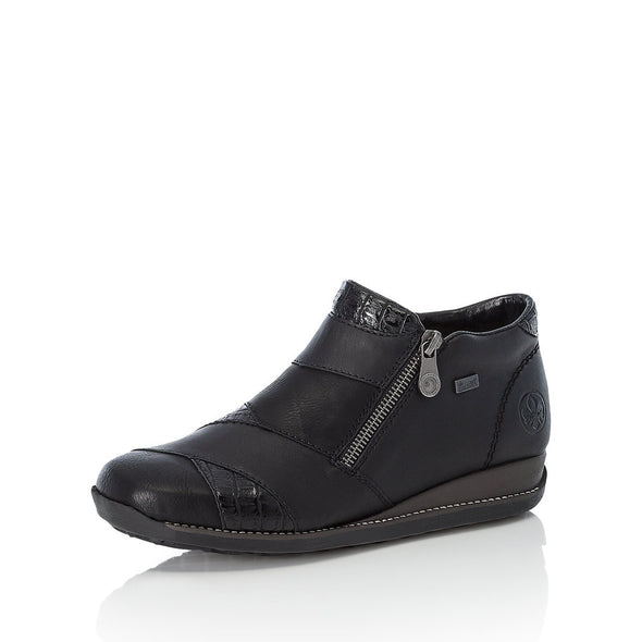 Rieker 44271-00 Tex Black Ankle Boots