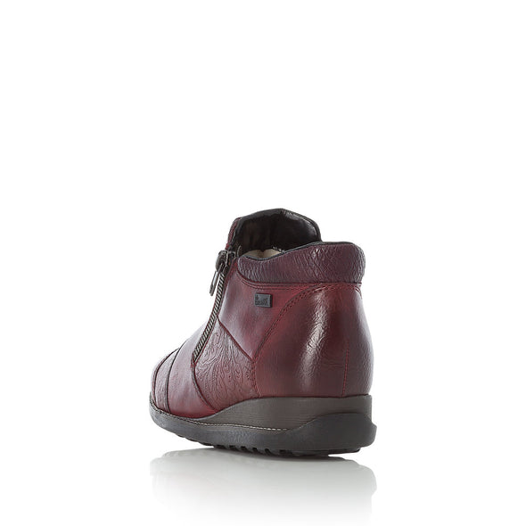 Rieker 44281-35 Burgundy Wine Ankle Boots