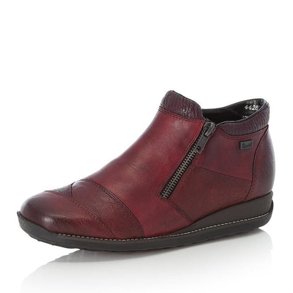 Rieker 44281-35 Burgundy Wine Ankle Boots