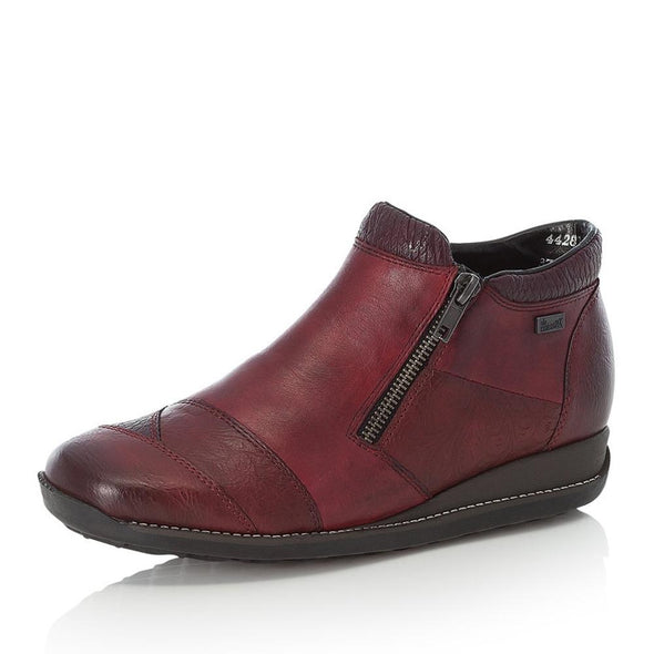 Rieker 44281-35 Burgundy Wine Ankle Boots