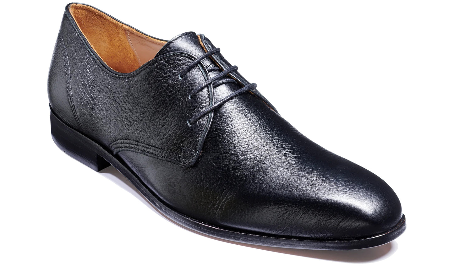 Barker 4658FW10 Andrea F Black Deerskin Derby Shoes