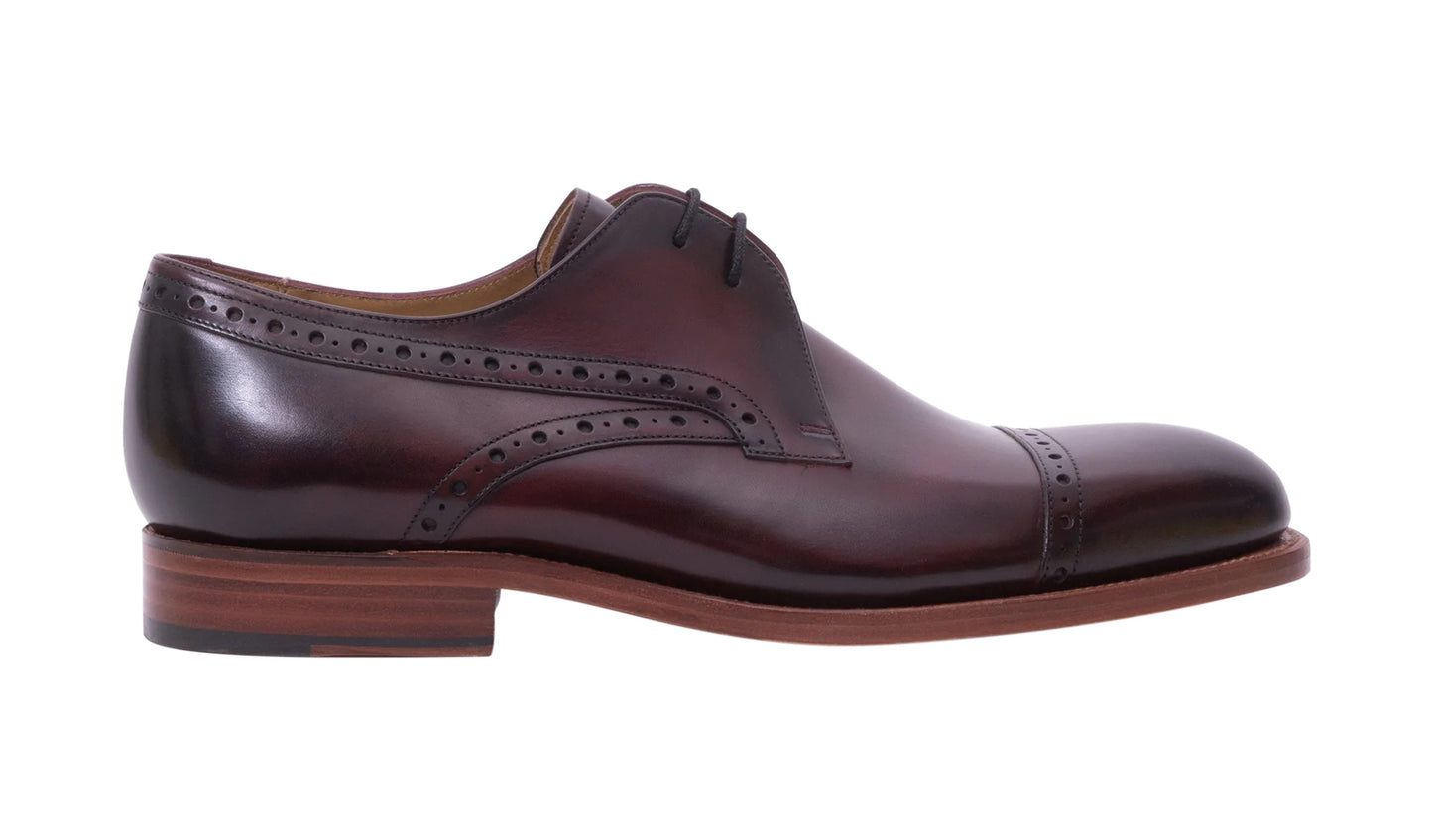 Barker 478076 Wye Hand Brushed Burgundy Brogue Shoes