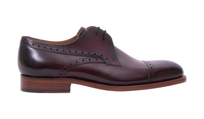 Barker 478076 Wye Hand Brushed Burgundy Brogue Shoes