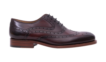 Barker 478176 Liffey Hand Brushed Burgundy F Brogue Shoes