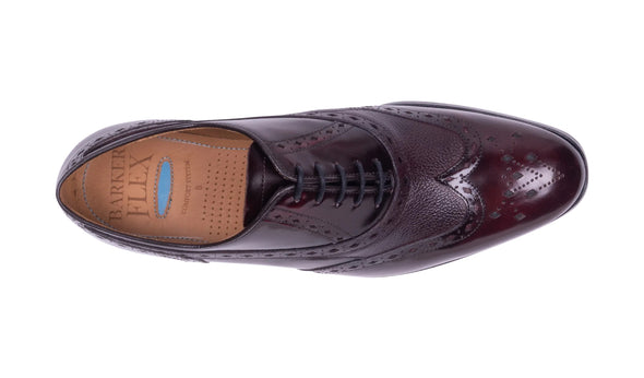 Barker 480577 Bampton G Burgundy Hi Shine/Grain Oxford Brogue Shoes