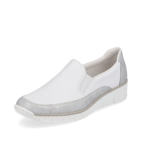 Rieker 53796-80 Ice White Slip On Shoes