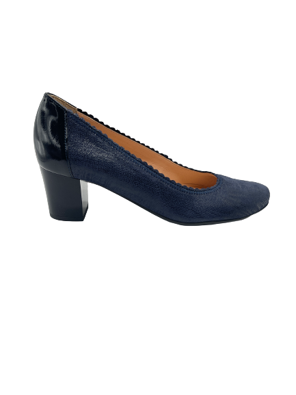 Bioeco By ARKA 5527 1235+0355 Navy Leather/Patent Heels