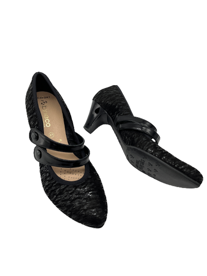 Bioeco by ARKA 5536 1627+0083 Black Leather and Black Patent Heels