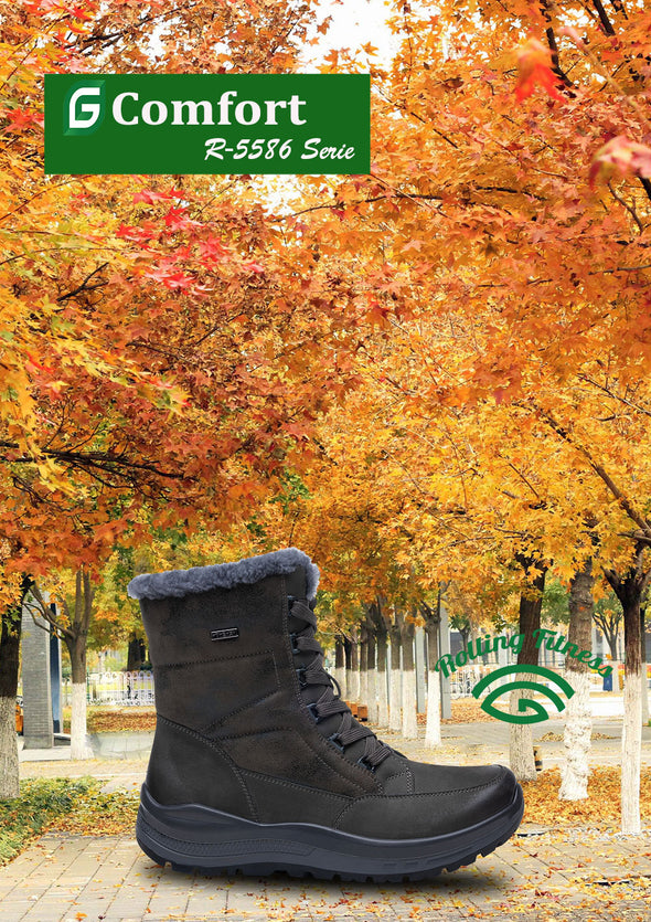 G Comfort R-5586 Grey/Green Boots