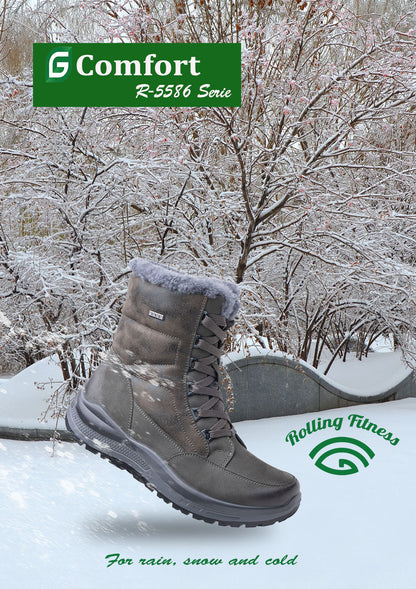 G Comfort R-5586 Grey/Green Boots