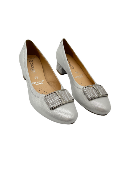 Bioeco By ARKA 5632 2103+1732 Silver Leather/Speckled Heels