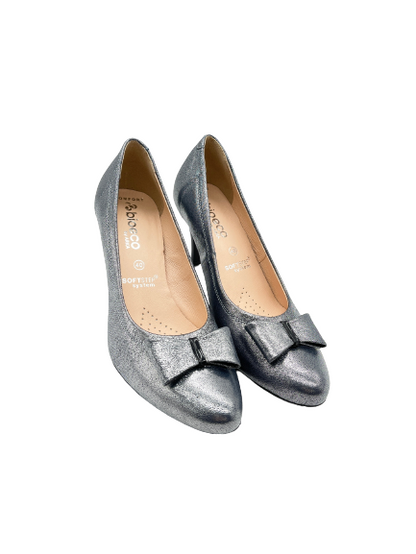 Bioeco by Arka 5897 1842+355 Charcoal/Navy Heels with Bow