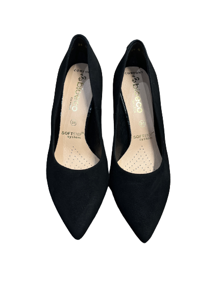 Bioeco by ARKA 5900 0026+1430 Black Suede Heels