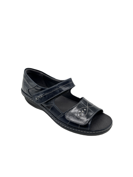 Suave 6020-03 Yolanda Navy Velcro Sandals