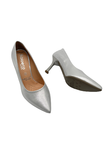 Bioeco by Arka 6178 2103 Silver Leather Heels