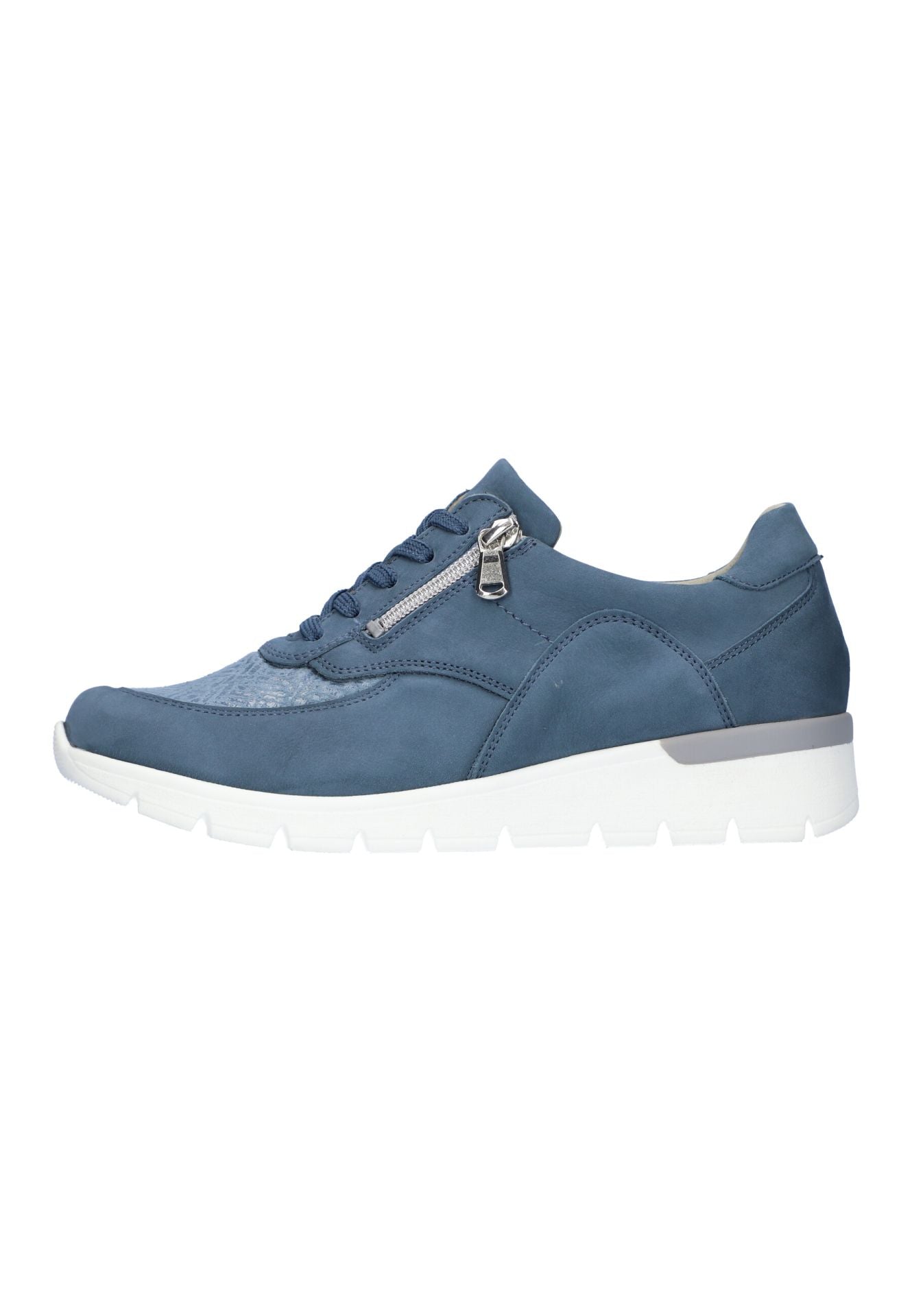 Waldlaufer 626K02 312 263 Blue Denim Sneakers with Zip