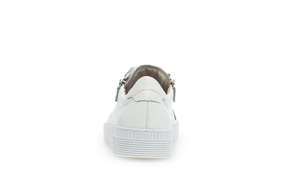 Gabor 63.334.21 White Low Sneakers with 2 Zips