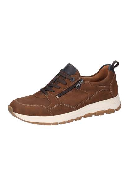 Waldlaufer 710009 302 127 Brown Sneakers with Zip