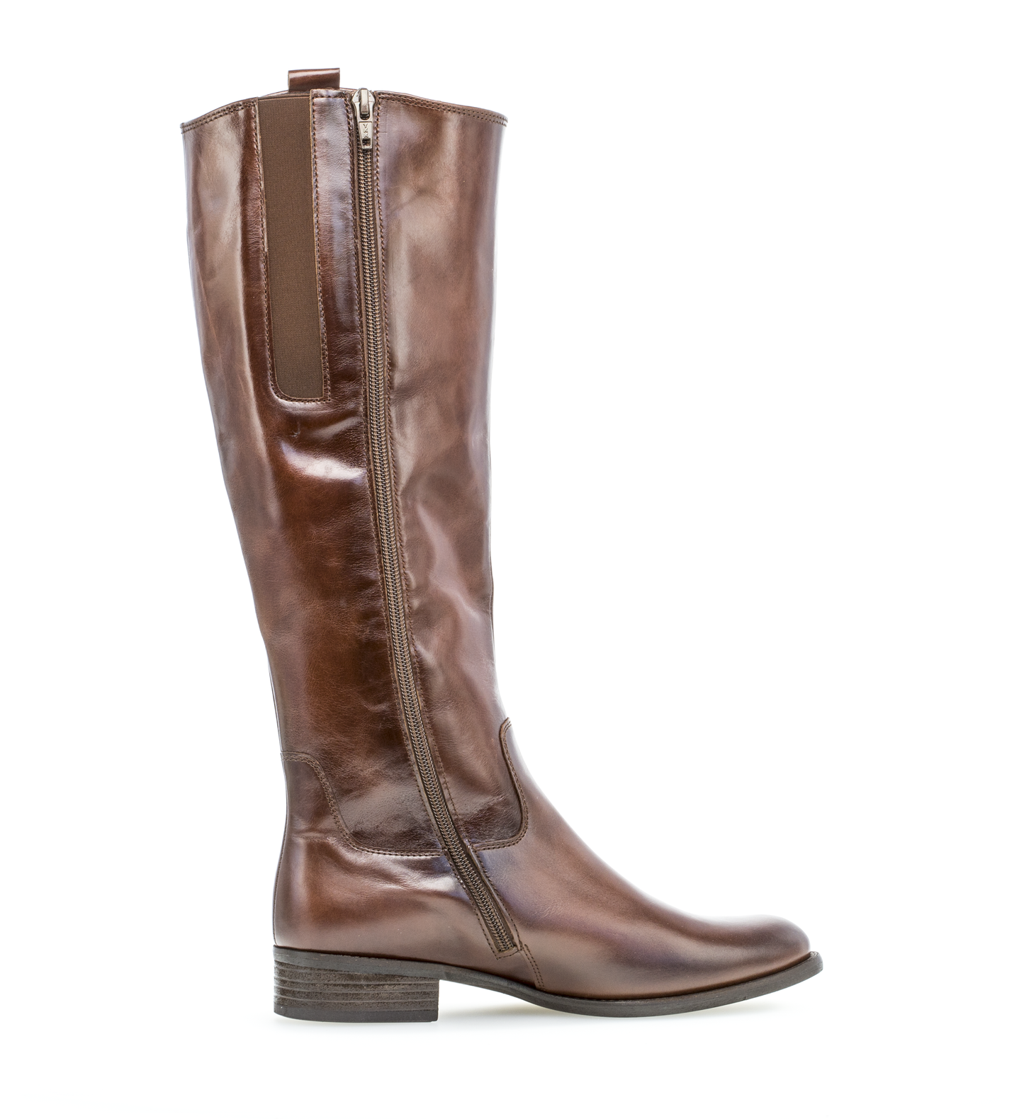 Gabor 71.649.24 Brown F Fit Knee High Boots M Shaft Width