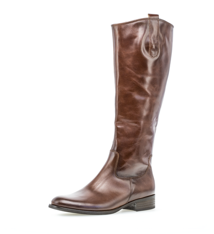 Gabor 71.649.24 Brown F Fit Knee High Boots M Shaft Width