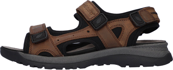 Waldlaufer 746001 301 740 Brown & Black Velcro Sandals