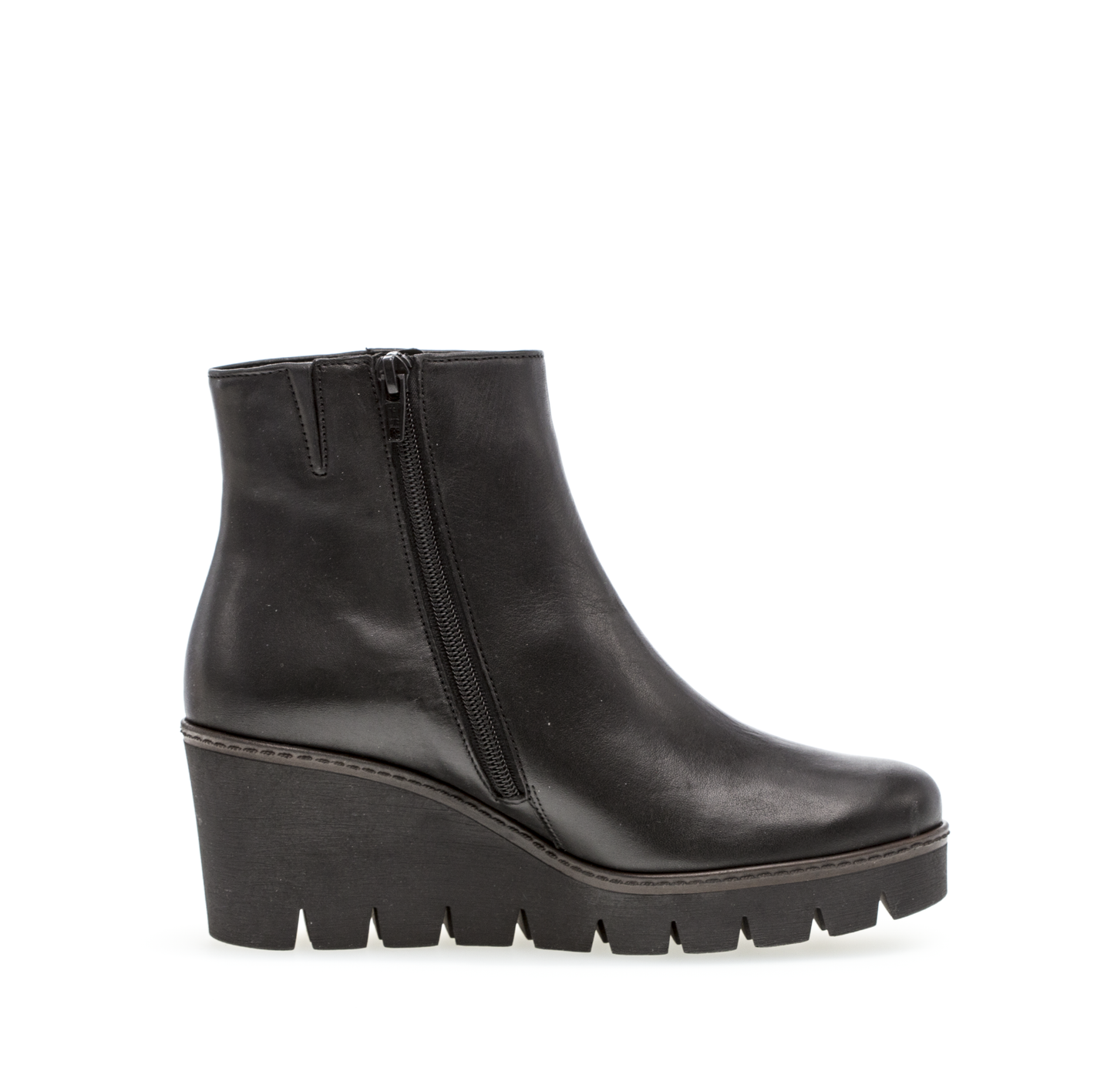 Gabor 74.780.27 Black Wedge Ankle Boots