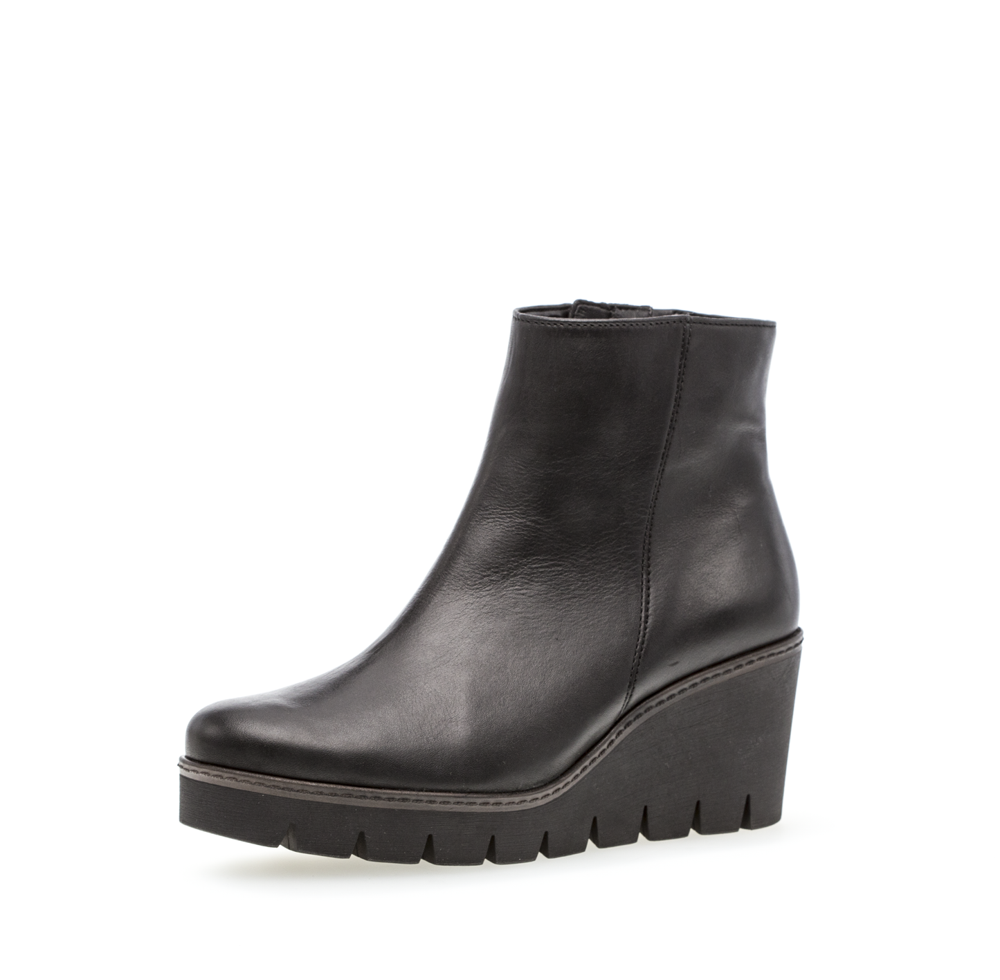 Gabor 74.780.27 Black Wedge Ankle Boots