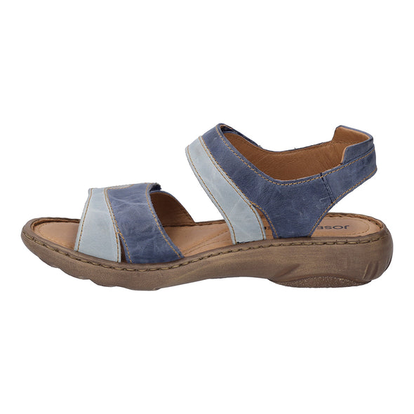 Josef Seibel 76444 95 501 Debra Blue Combi Velcro Sandals