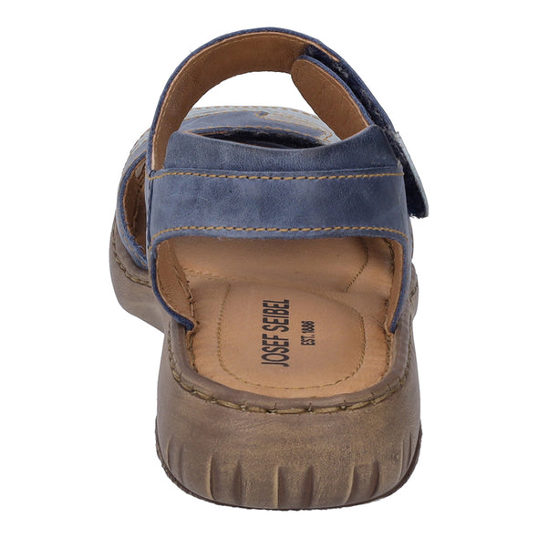 Josef Seibel 76444 95 501 Debra Blue Combi Velcro Sandals