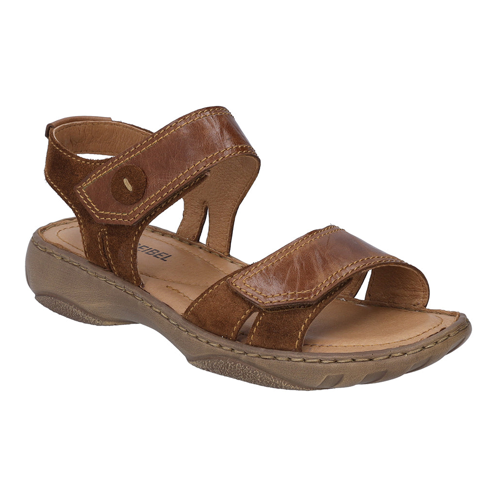 Josef Seibel 76758 88 320 Debra 58 Brown Brandy Velcro Sandals