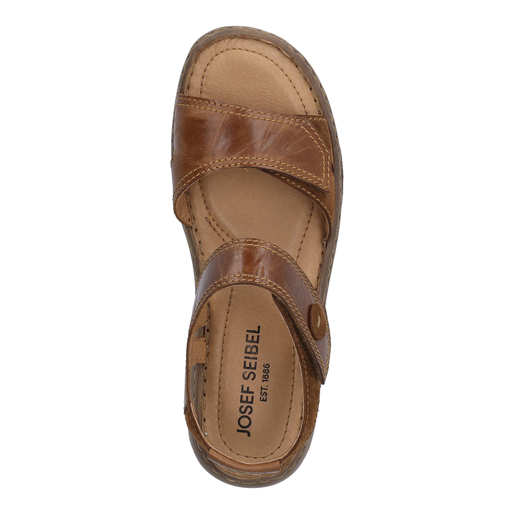 Josef Seibel 76758 88 320 Debra 58 Brown Brandy Velcro Sandals