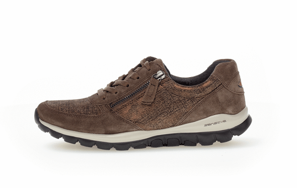 Gabor 76.968.61 Rollingsoft Brown Sneakers with Zip