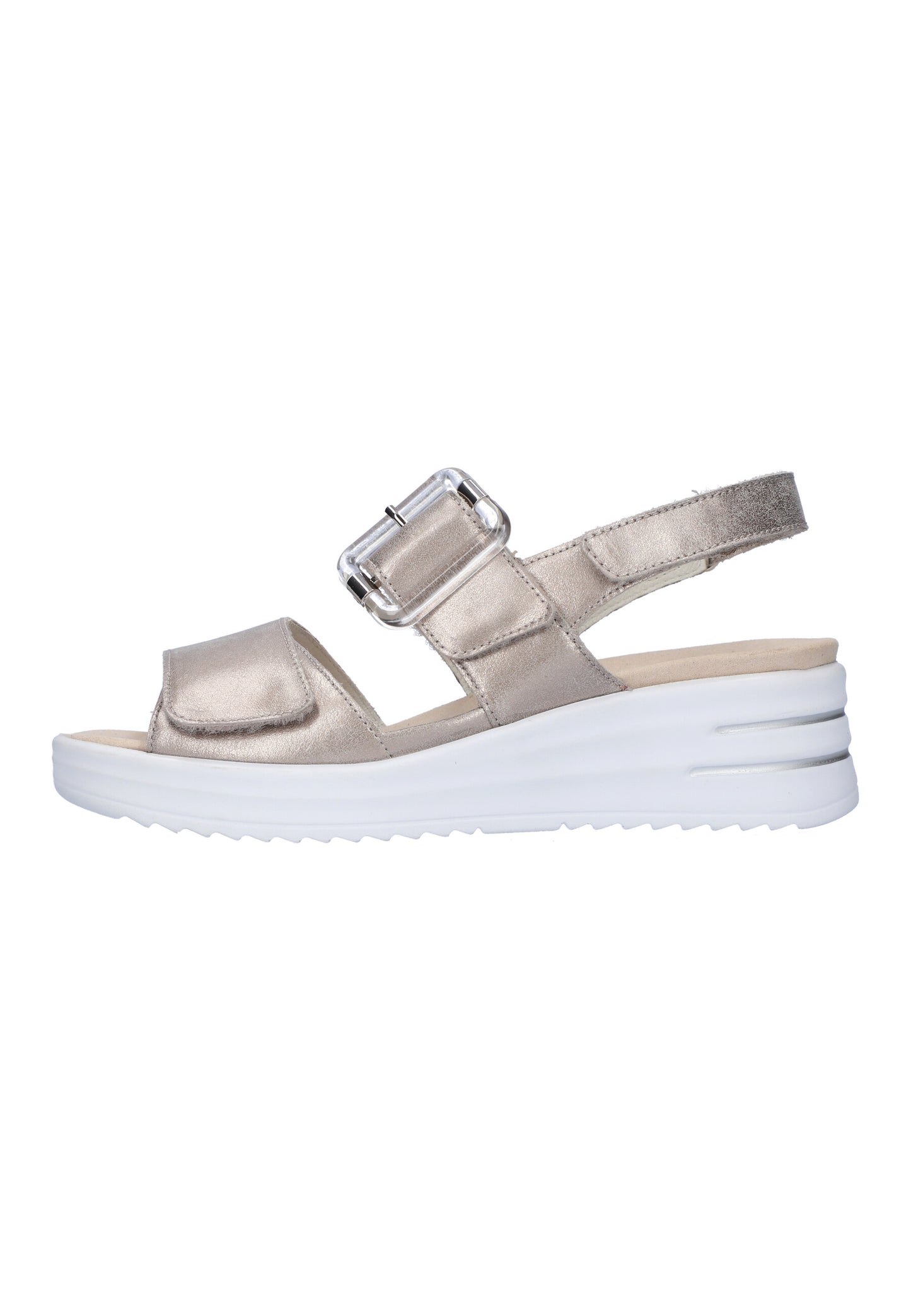 Waldlaufer 795006 131 070 H Dina Stone Glass Buckle Velcro Sandals