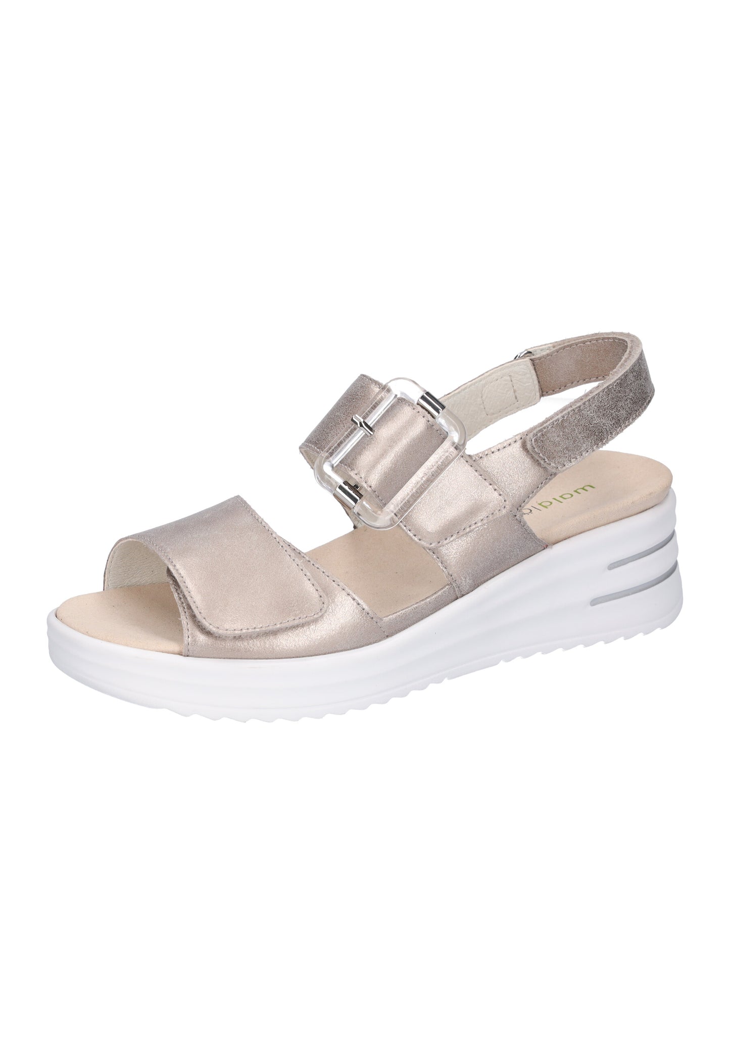 Waldlaufer 795006 131 070 H Dina Stone Glass Buckle Velcro Sandals