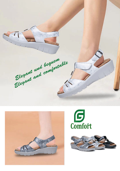 G Comfort 798-11 White Fantasy Sandals