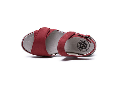 G Comfort 798-13 Red Velcro Sandals
