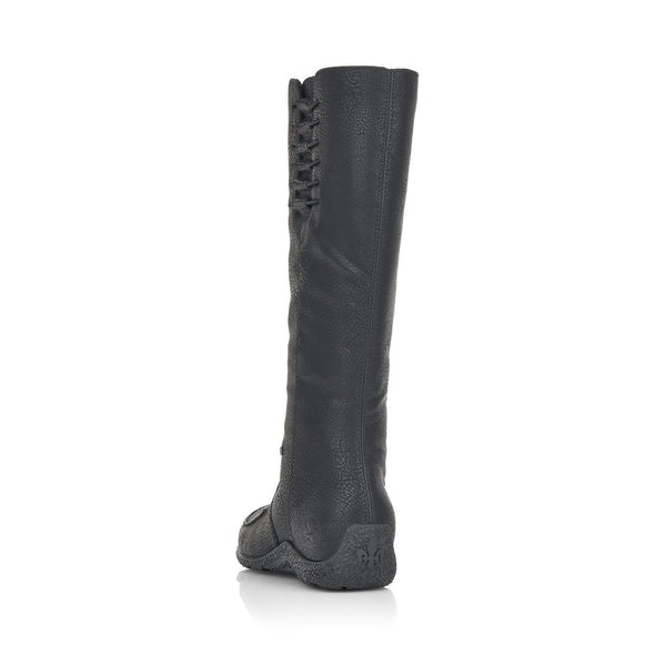 Rieker 79953-00 Tex Black Knee High Boots