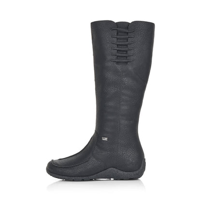 Rieker 79953-00 Tex Black Knee High Boots