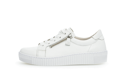 Gabor 83.334.21 White F Fit Sneakers with Zip